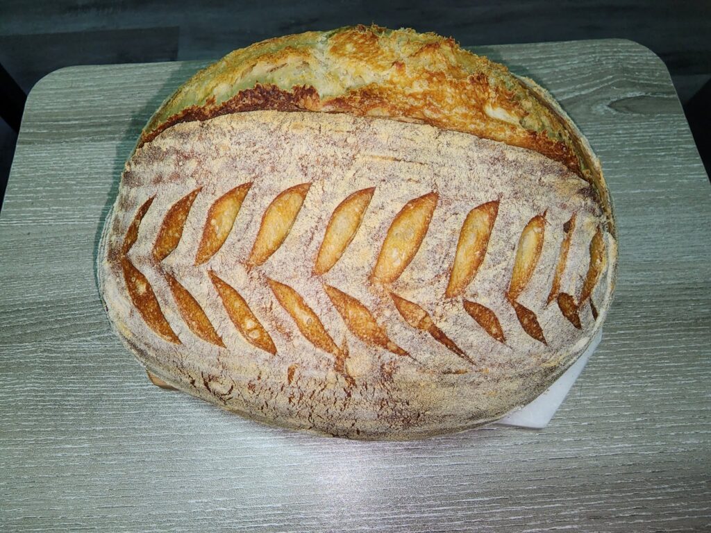 Loaf of sourdough bread