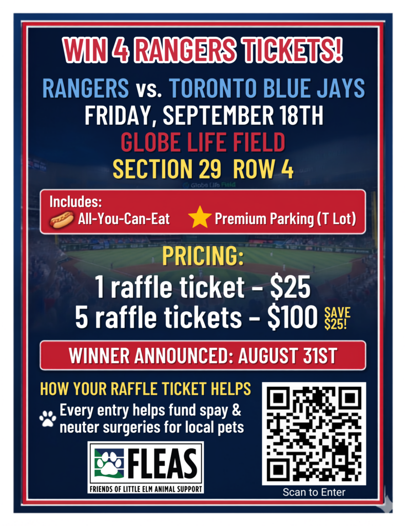 Win tickets to the Texas Rangers vs. Toronto Blue Jays game on September 18th.